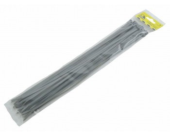370mm x 4.8mm Silver Cable Ties (25 per pack)